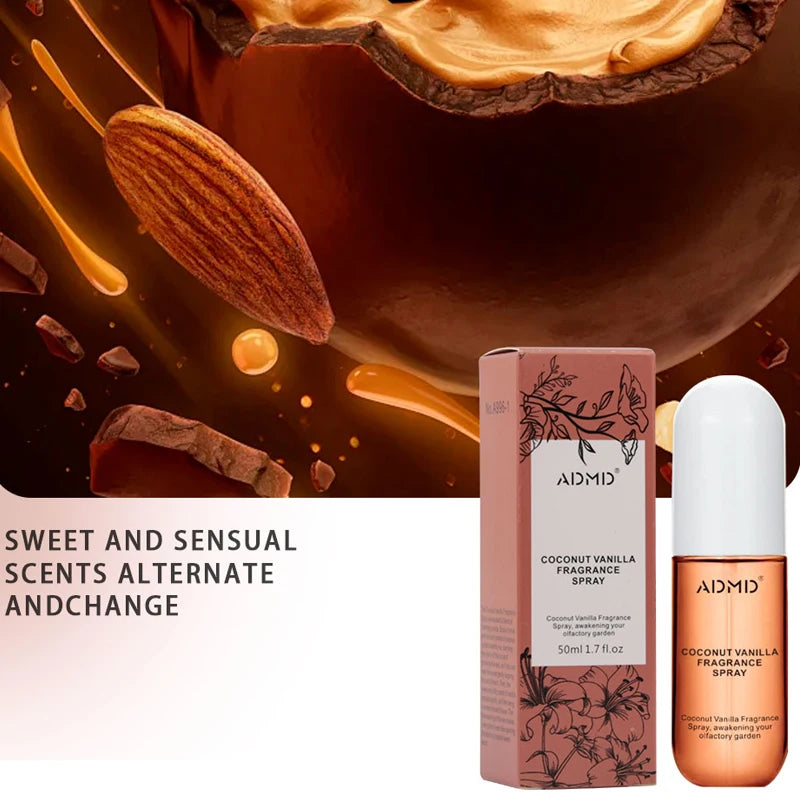 Coconut Rose Fragrance Spray Hair & Body Mist Peaceful Pleasures Health and Wellness