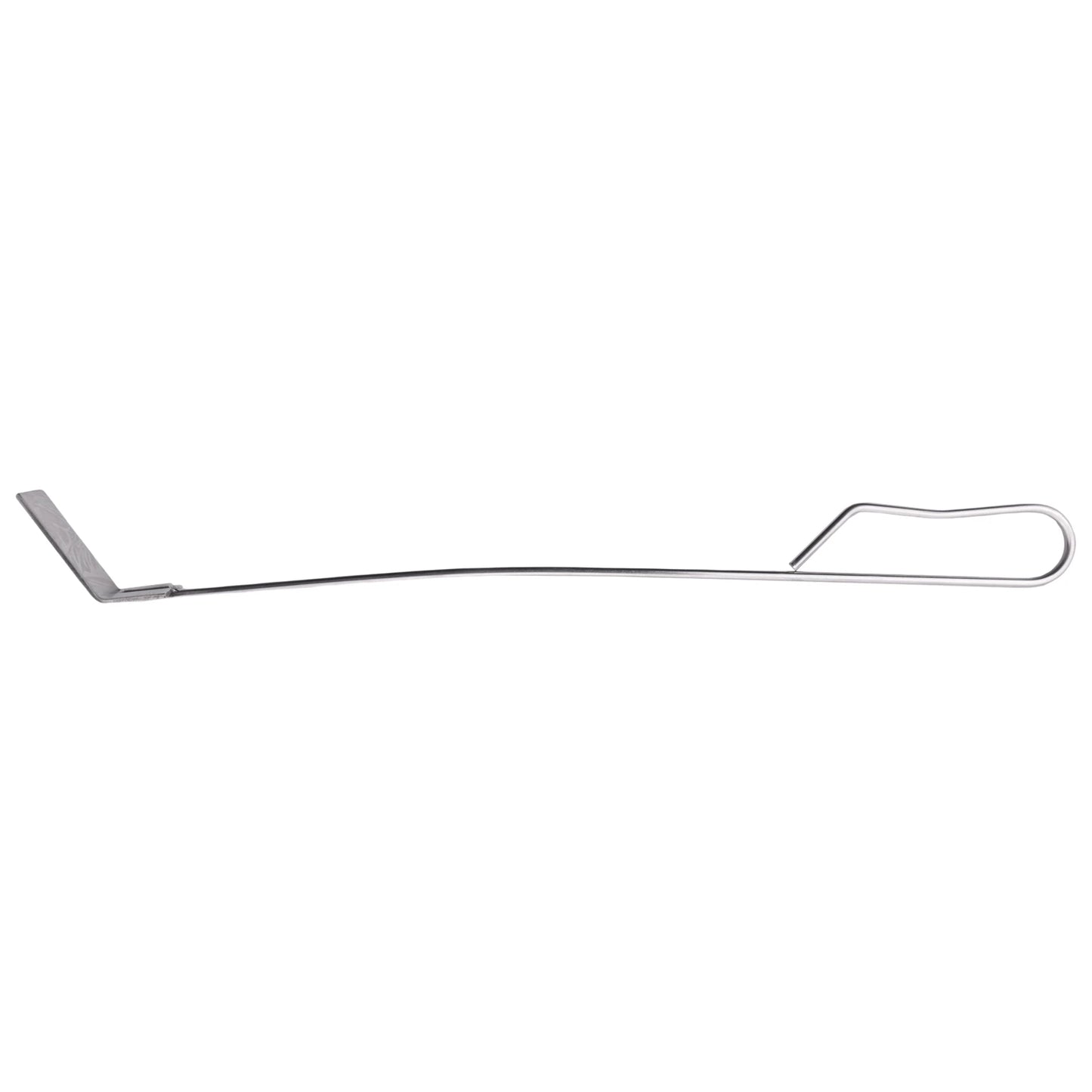 A36T-Stainless Steel Charcoal Ash Rake BBQ Ash Tool Rake Poker For Joe Charcoal Smoker Wood Burning Stove Silver Peaceful Pleasures Health and Wellness