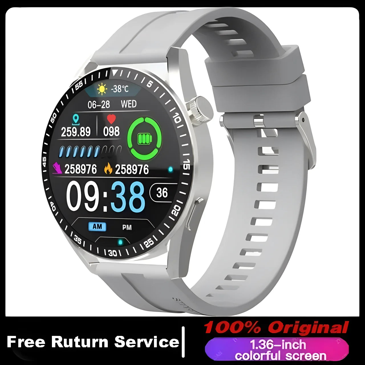 Pro Smart Watch Men Women AMOLED 420*420 HD Screen Heart Rate Bluetooth Call Waterproof relojes inteligentes SmartWatch 2023 Peaceful Pleasures Health and Wellness Gray NEW GT3