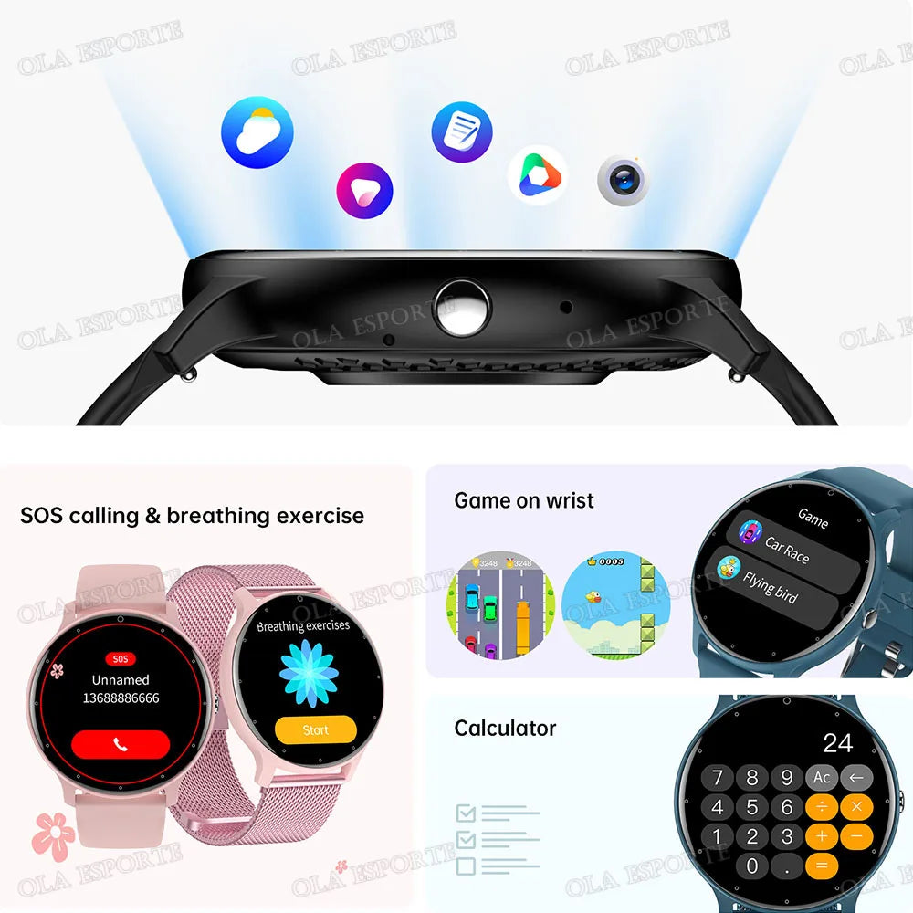 Ola Esporte Smart Watch – Full Touch Sports Fitness Smartwatch