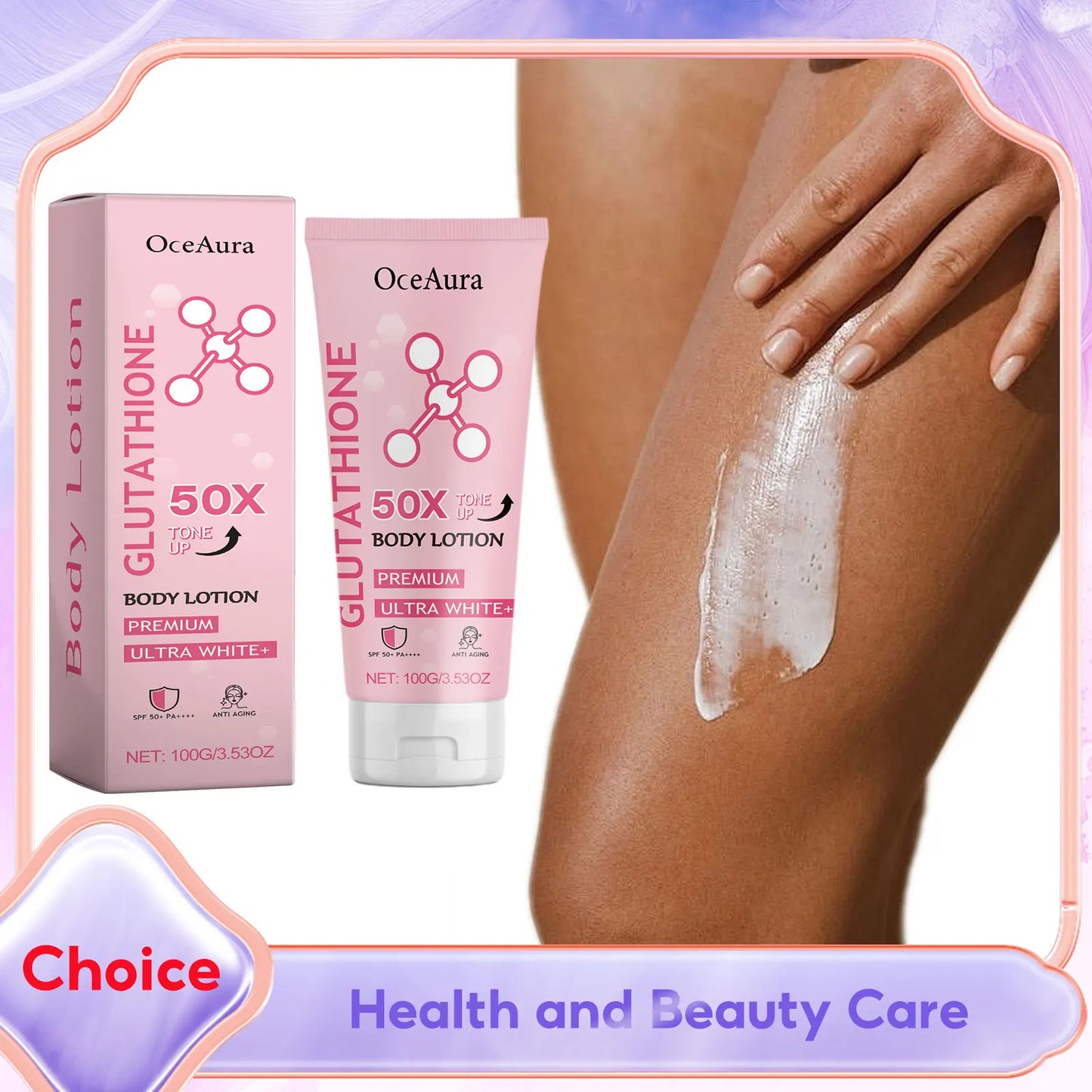 OceAura Glutathione Niacinamide Brightening Body Lotion 100g