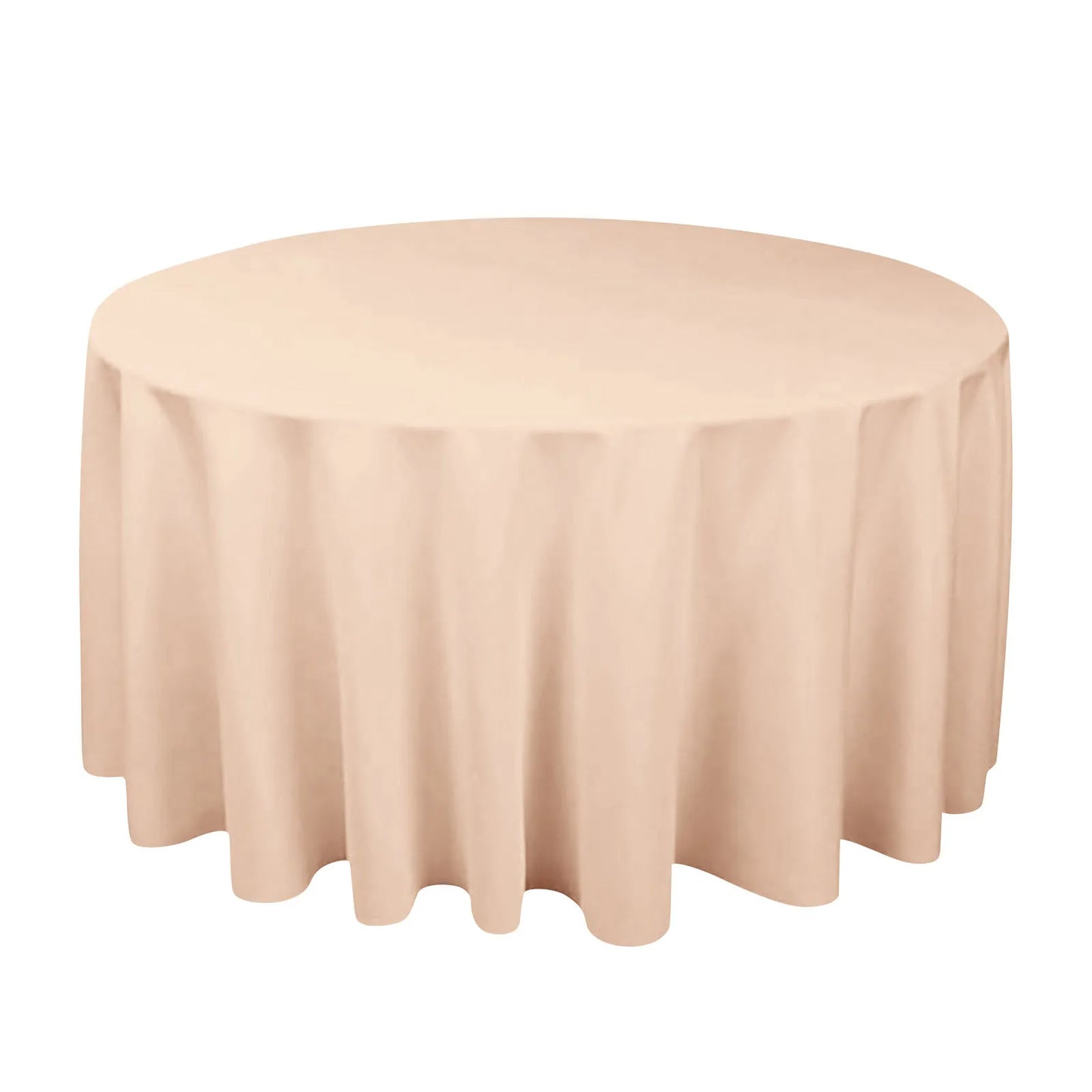 Round Satin Tablecloth – Water-Resistant Wedding & Banquet Cover