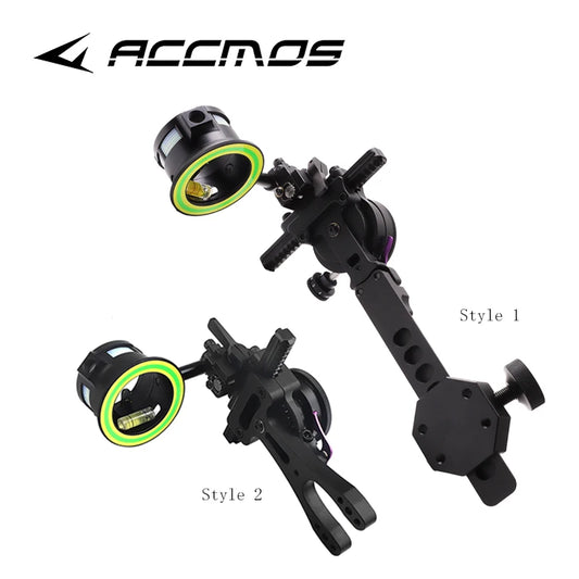 Archery 1 Pin Bow Sight Single Needle Aiming Fast Point Long Bar Peaceful Pleasures Health and Wellness