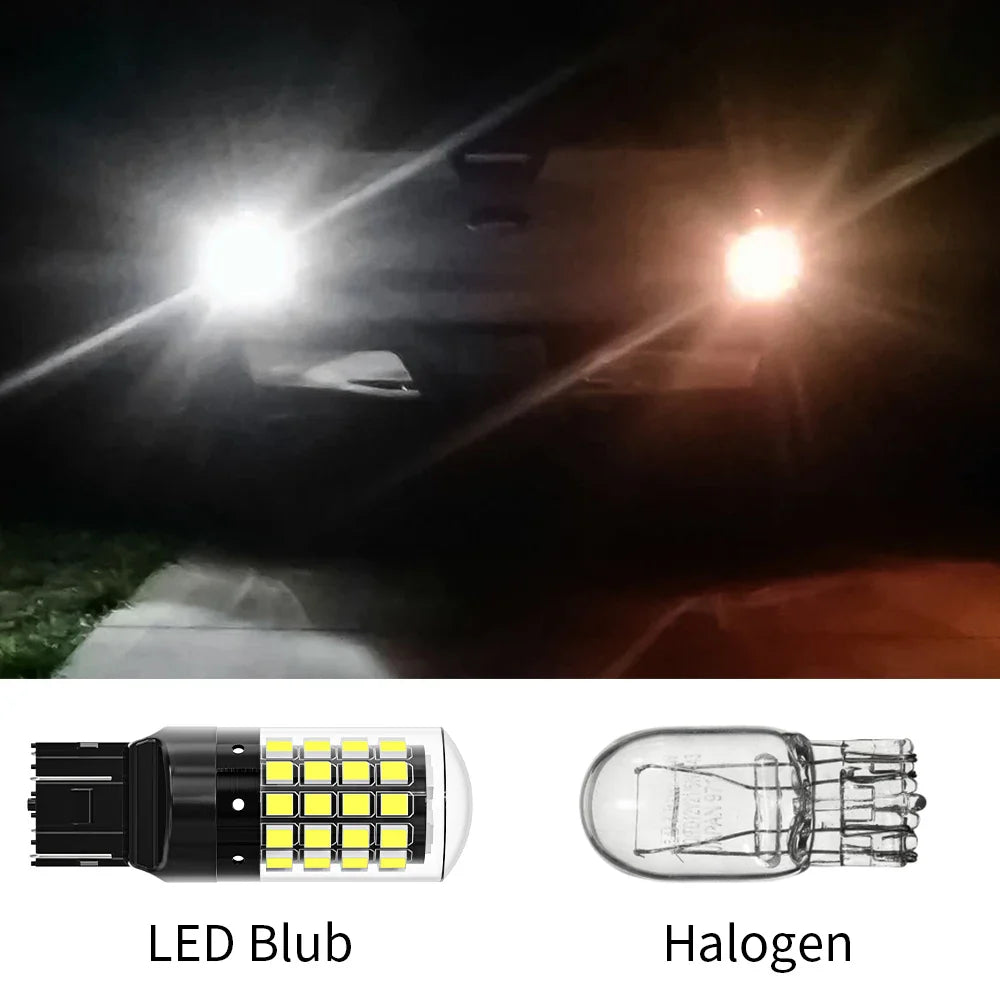 ASLENT 2-Pack 54-SMD LED Bulbs | Turn Signal Brake Reverse 12V