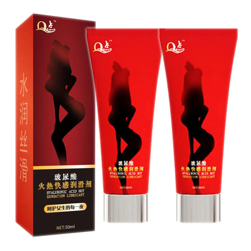 Hyaluronic Acid Personal Lubricant – Water-Based Intimacy Gel Peaceful Pleasures Health and Wellness 2PCS