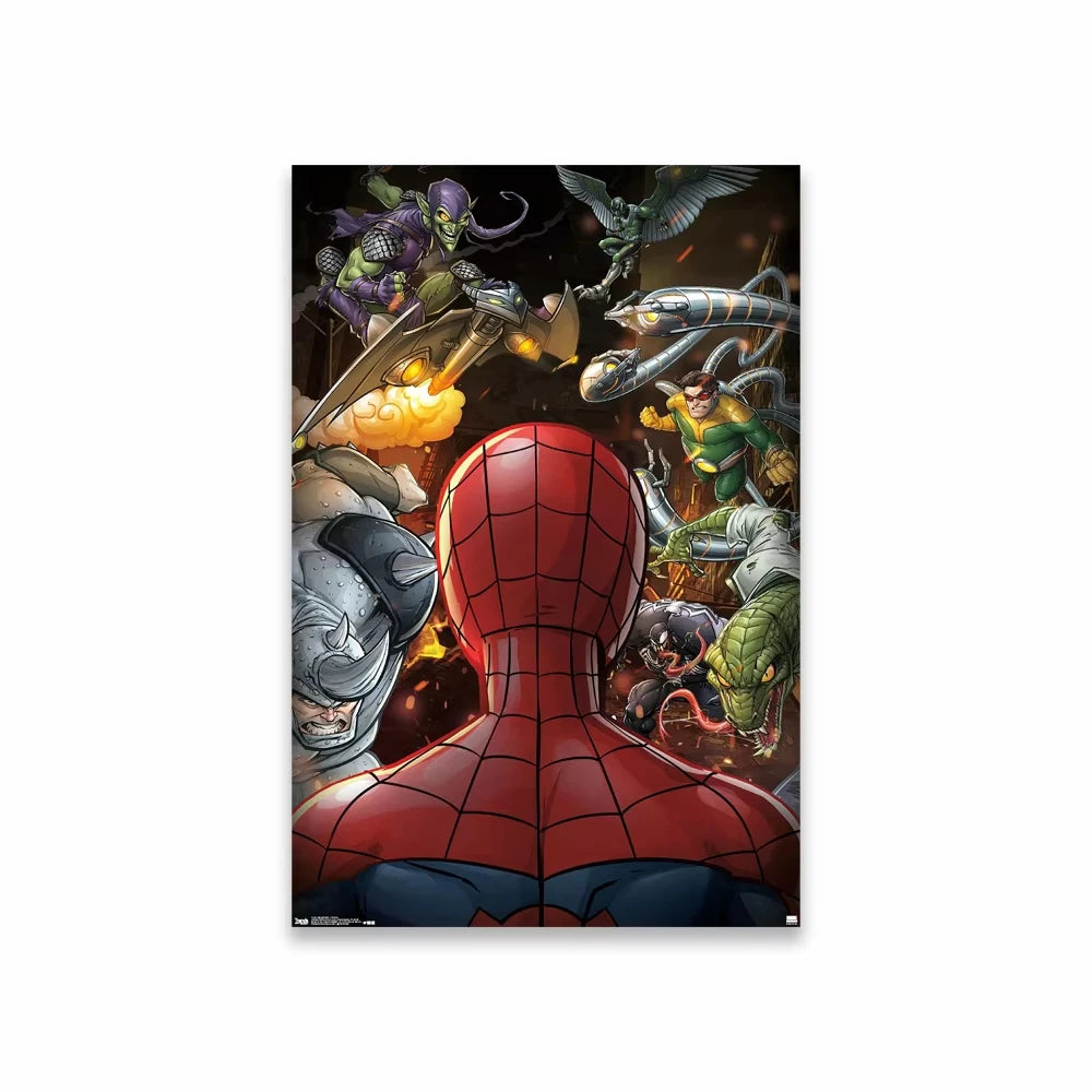 Spider Man Comics Poster Superhero Cartoon Movie Art Canvas Painting The Amazing Spider Man Prints Bedroom Decoration Peaceful Pleasures Health and Wellness