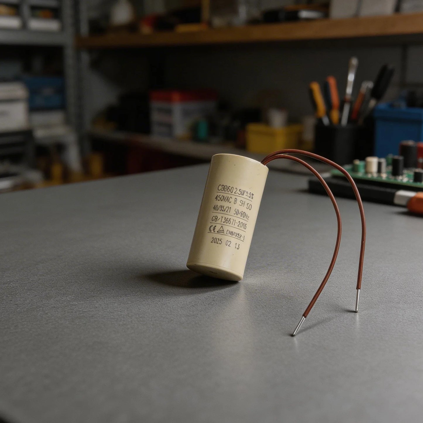 CBB60 Motor Start Capacitor 2 5uF Wall-mounted Boiler Water Pump Air