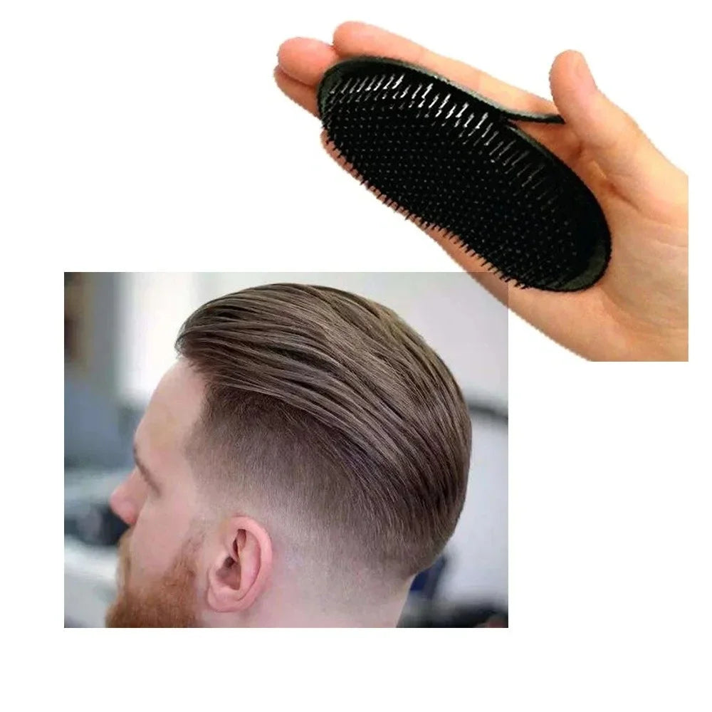 Pocket Hair Brush – Compact Palm Grip Travel Comb for Men Travel Hair Brush Peaceful Pleasures Health and Wellness
