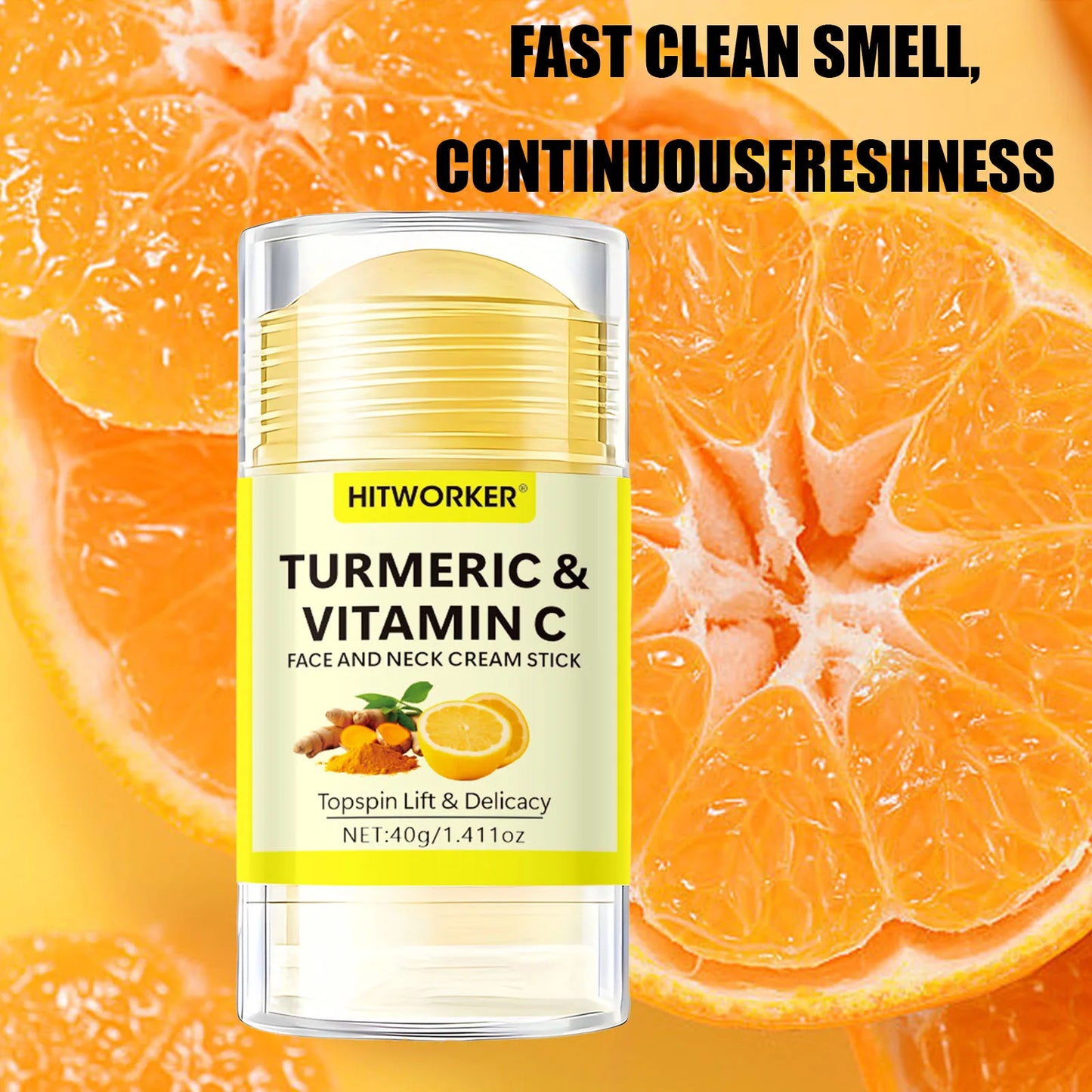 Turmeric Vitamin C Face & Neck Cream Stick | Skin Brightening