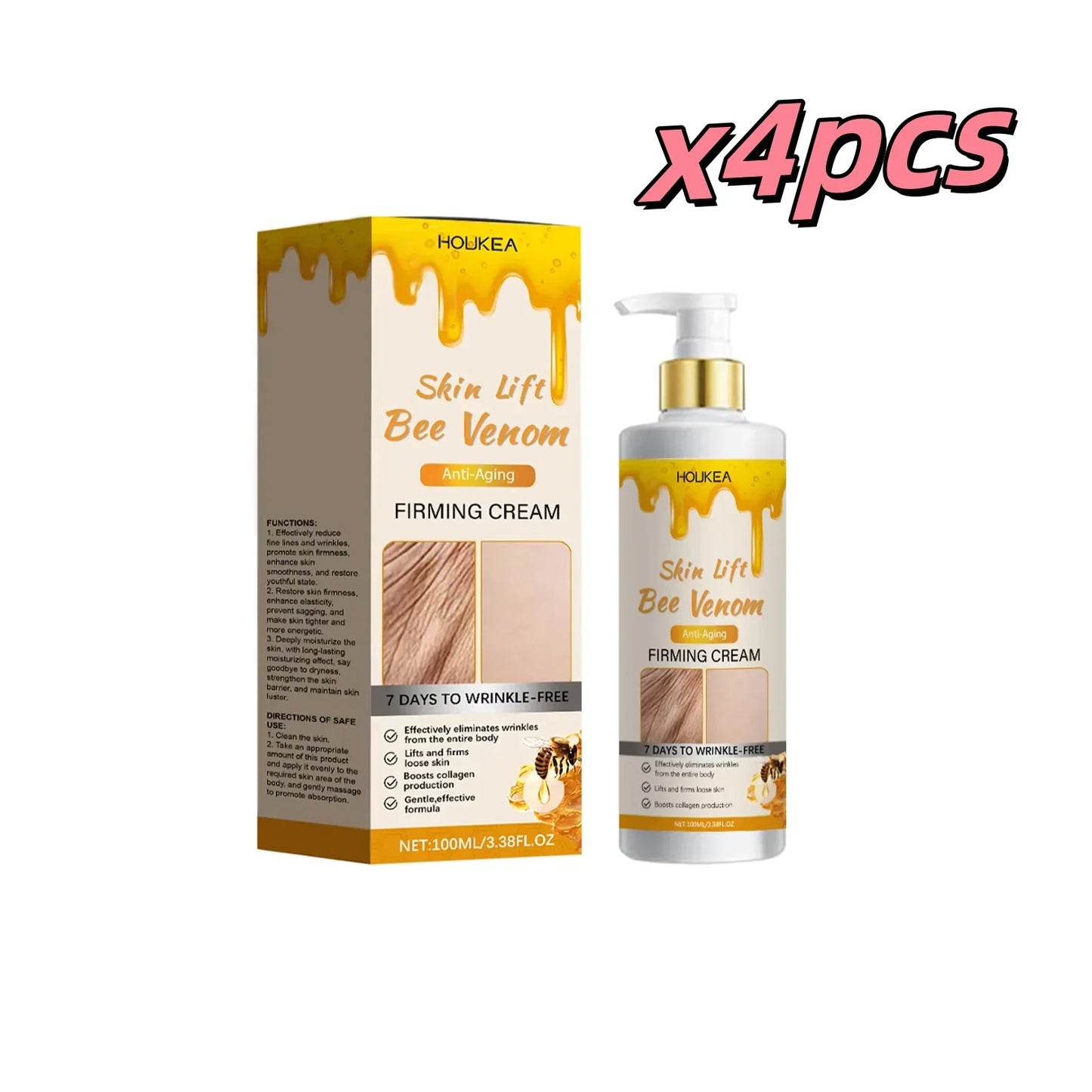 Houkea Bee Venom Body Firming & Moisturizing Cream 100ml