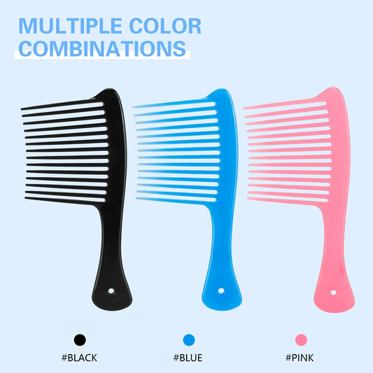 Pro Hairdress Wide Tooth Smooth Hairdressing Comb Big Size Wet Long Curly Hairbrush Salon Exfoliator Hair Styling Tools Peaceful Pleasures Health and Wellness