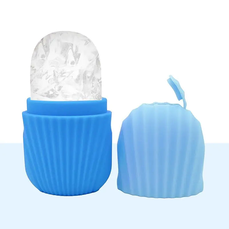 Facial Ice Roller & Silicone Ice Cube Tray – Face Massager