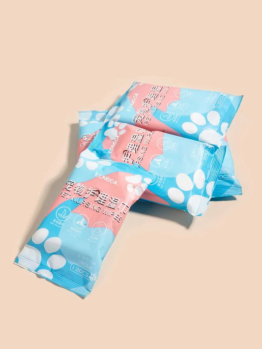 Pet Wet Wipes Dogs & Cats – No-Rinse Butt & Tear Stain 3 Pack Pet Grooming Wipes Peaceful Pleasures Health and Wellness