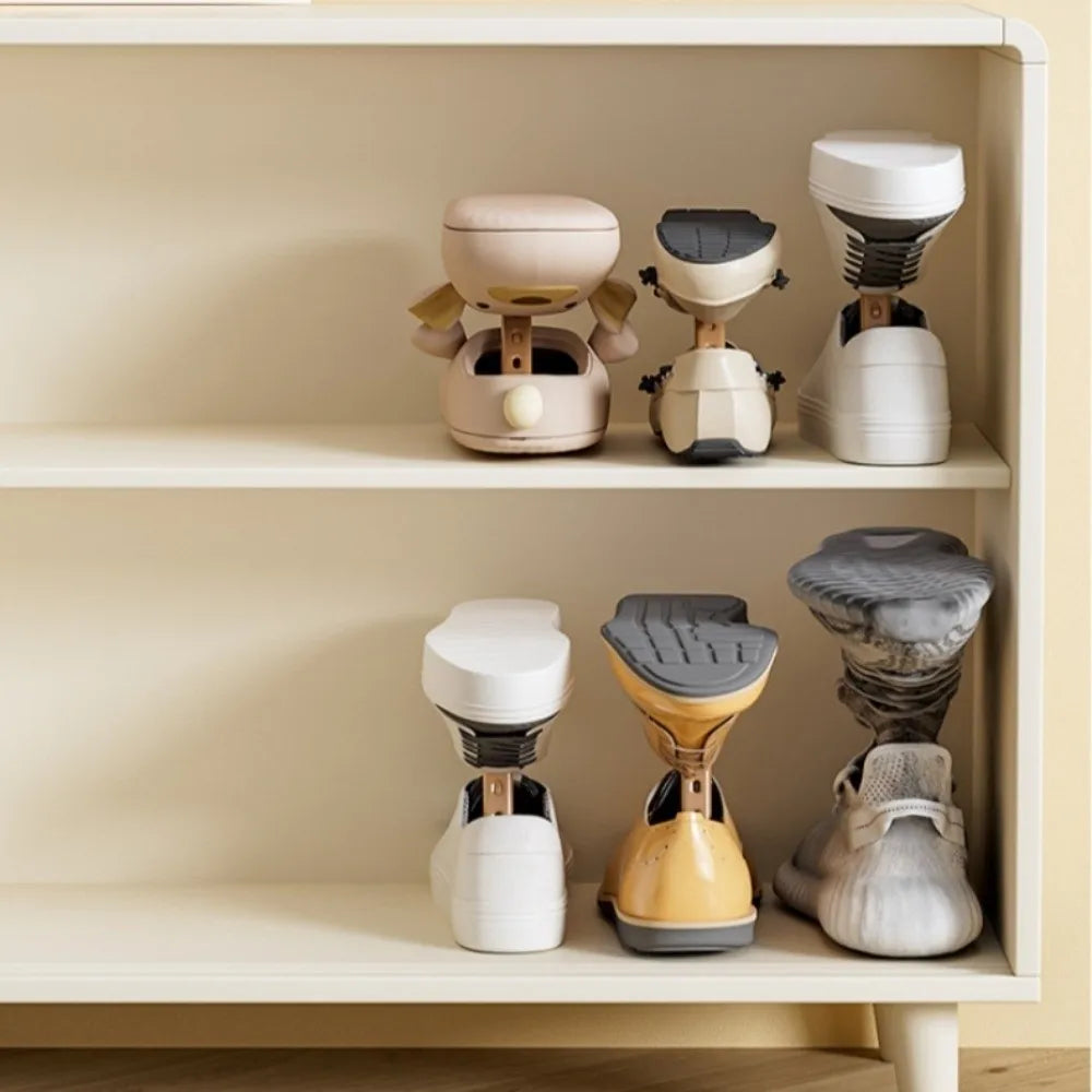 Stackable Shoe Organizer with Aroma Box – Set of 2 | Space Saving