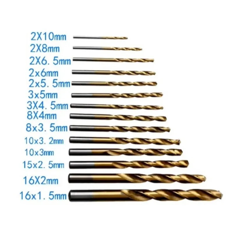 Titanium Coated Speed Steel Twist Drill Bit 1 5-10 Combination Hand