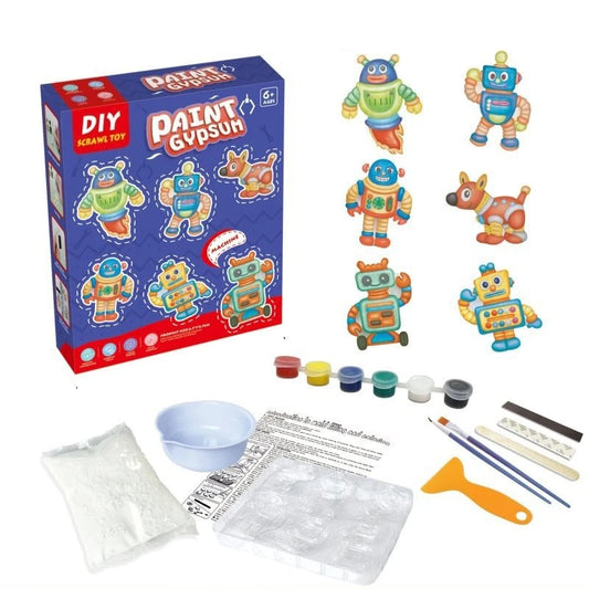 Mini Figure Paint Set for Kids | Educational Painting Kit Kids Art & Craft Kit Peaceful Pleasures Health and Wellness