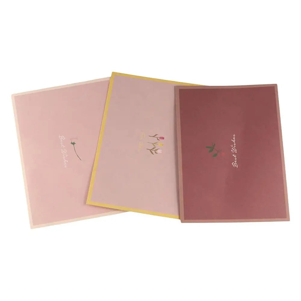 Gift Card Flowers Floral Envelopes with Stickers Greeting Letter Pads Kawaii DIY Postcard Letter Writing Paper Wedding Party Peaceful Pleasures Health and Wellness