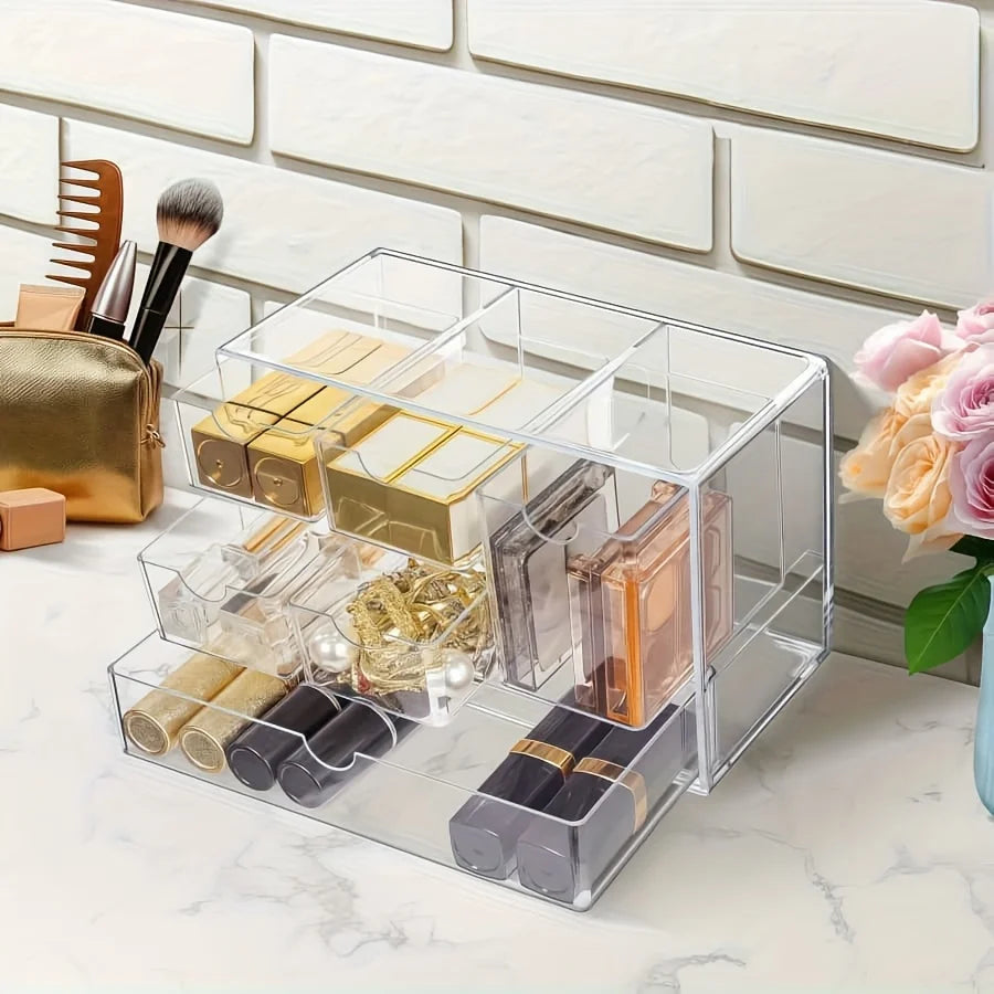 Acrylic Makeup Organizer with 6 Drawers | Vanity & Bathroom