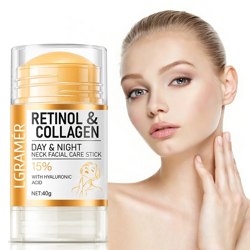 LGRAMER Retinol & Collagen Neck & Face Cream Stick | Day & Night
