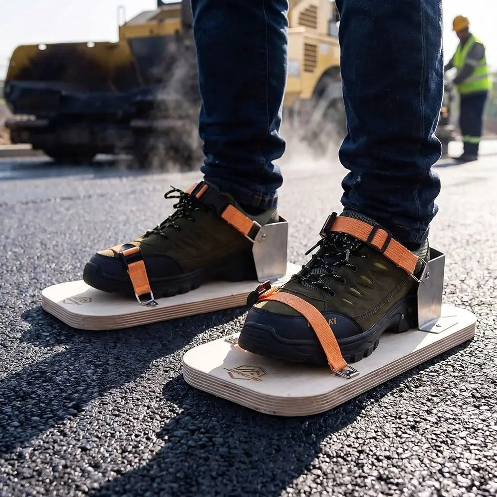Asphalt Compacting Shoes | Quick-Click Buckle Thermal Barrier