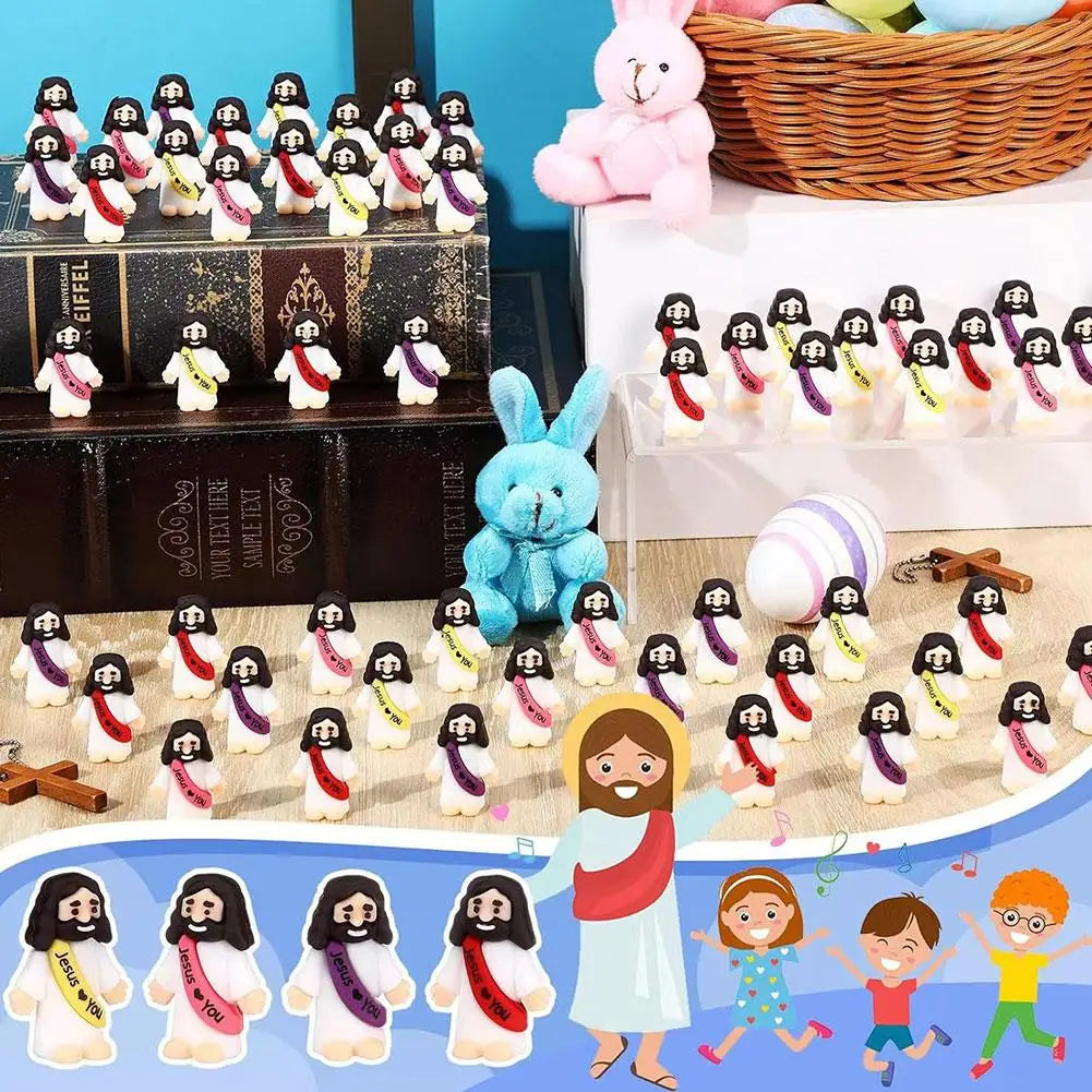 Easter Mini Jesus Figurines for Decorative Purposes Peaceful Pleasures Health and Wellness