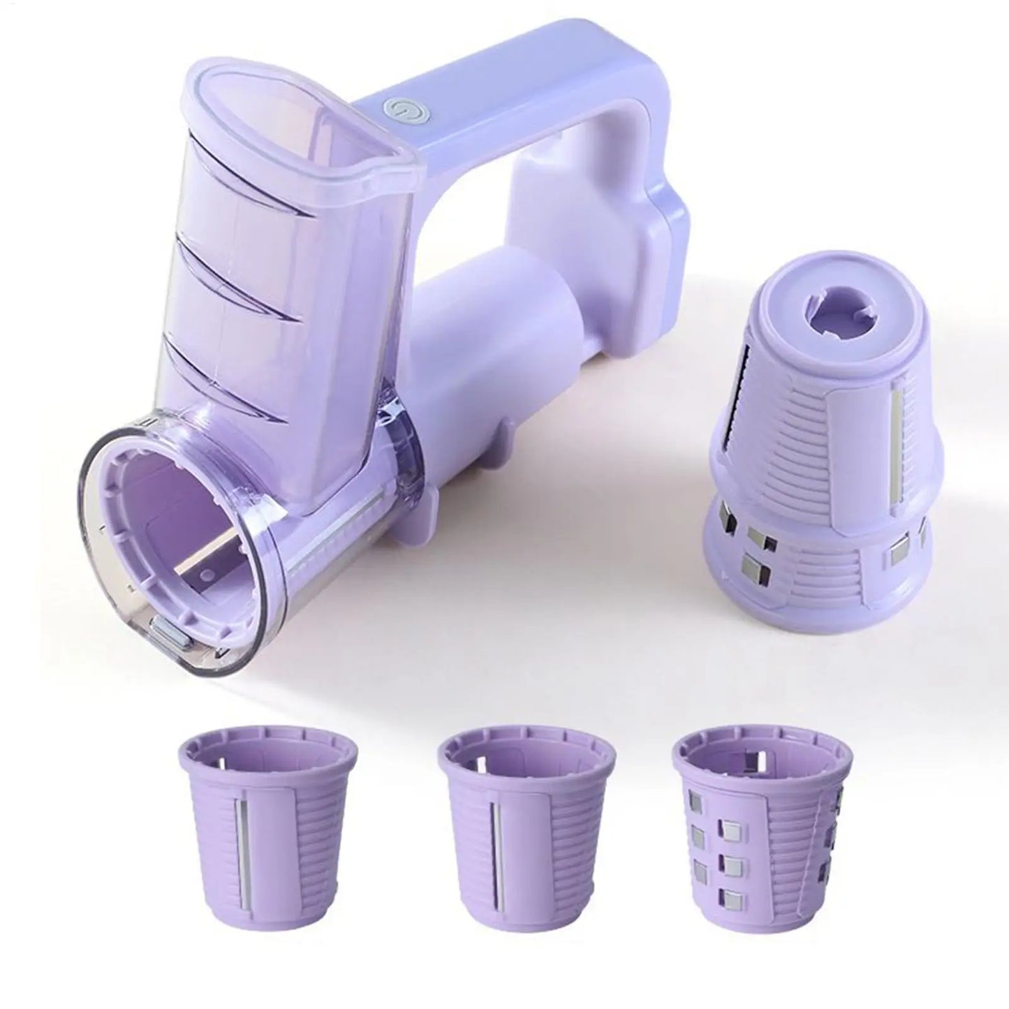 Electric Rechargeable Vegetable Slicer & Food Chopper – 3 Blades Electric Food Slicer Peaceful Pleasures Health and Wellness