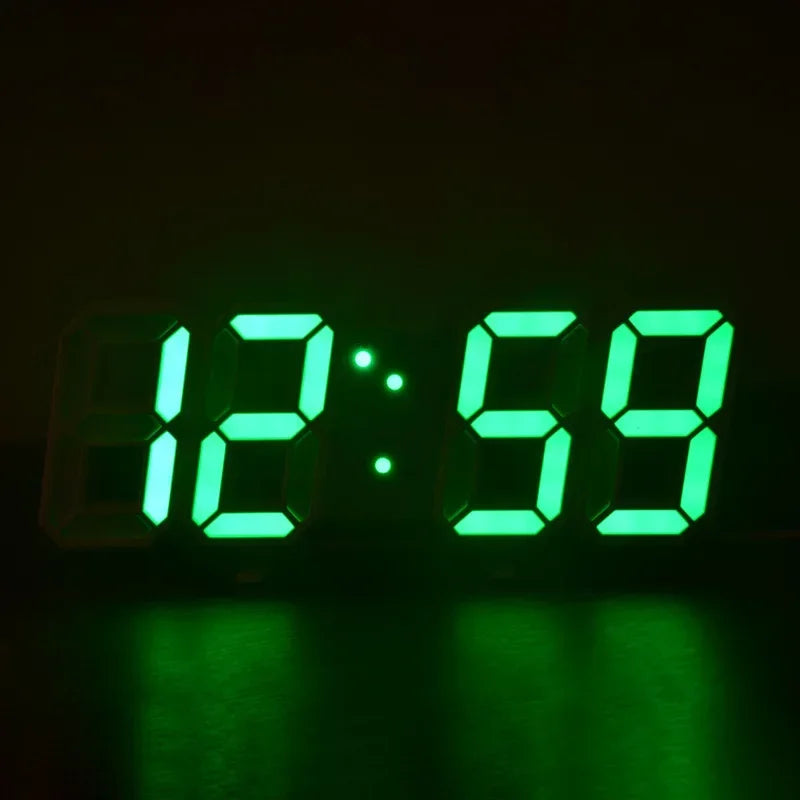 LED Digital Wall Clock | Alarm, Temperature & Date Display