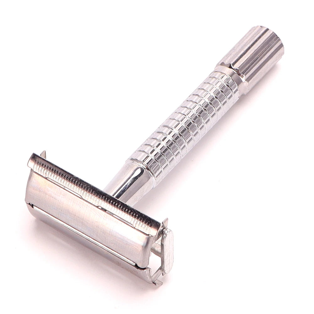 Old Style Mens Manual Shavers Set Adjustable Safety Razor Reusable Classic Hair Removal Shaver Home Men Tools Supplies Peaceful Pleasures Health and Wellness