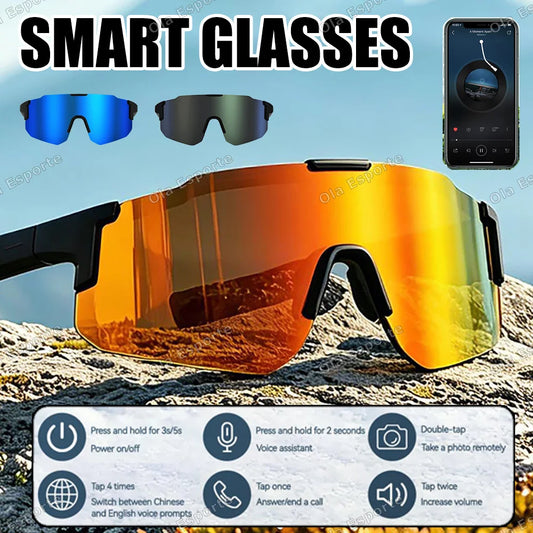 Smart Cycling Glasses Bluetooth 5.3 | AI Voice, Music & Calls Smart Cycling Glasses Peaceful Pleasures Health and Wellness