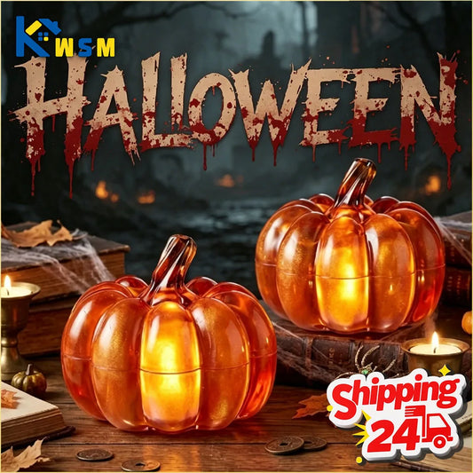 LED Light-Up Pumpkin Lantern | Halloween Tabletop Decoration Halloween Pumpkin Lantern Oasis Select