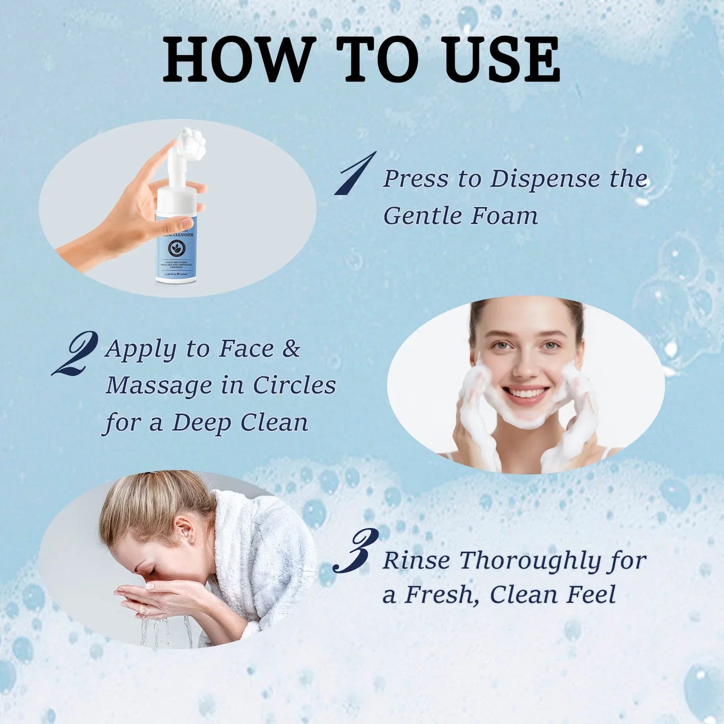 Lanemay Amino Acid Facial Cleanser with Brush Head 100ml
