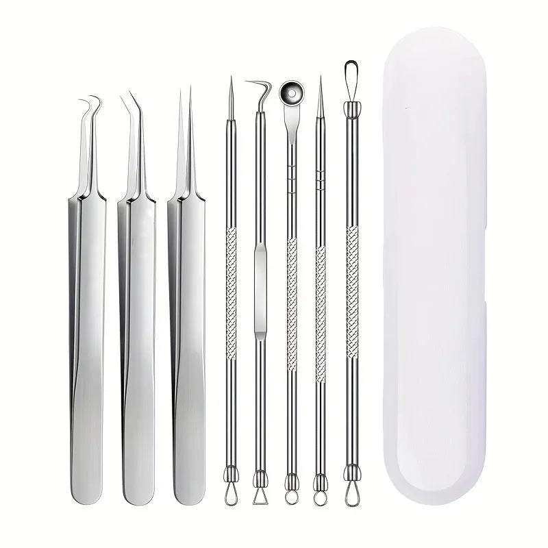 Stainless Steel Blackhead & Blemish Removal Tool Set