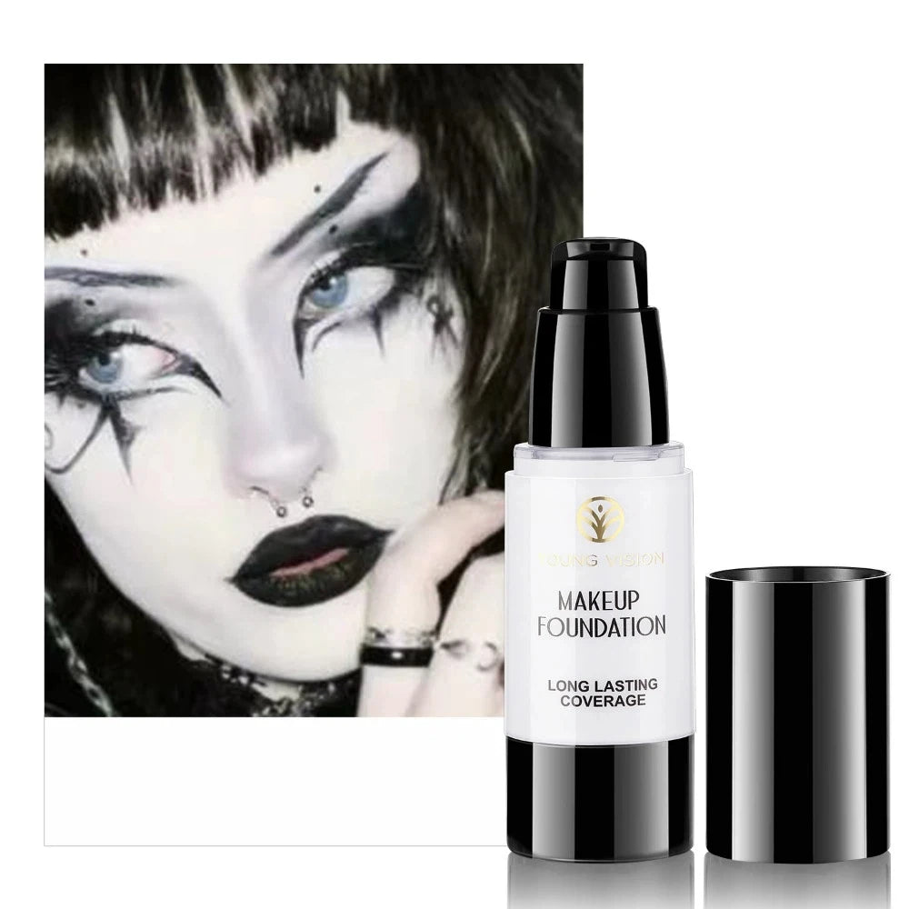 White Matte Liquid Foundation Full Coverage Concealer Base 30ml