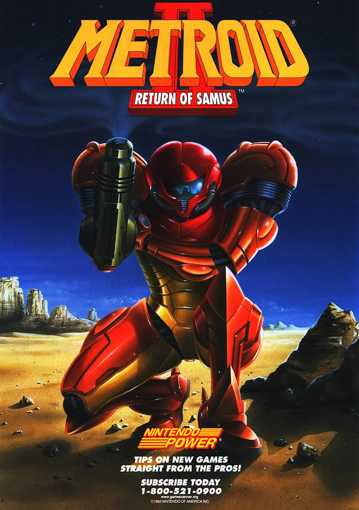 Metroid Samus Aran Canvas Wall Art Poster | Sci-Fi Game Decor