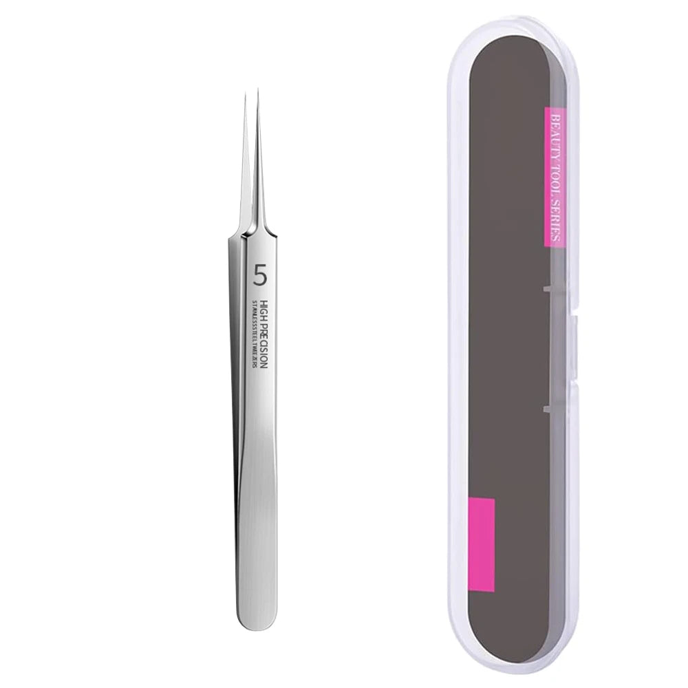 Acne Needle Remove Blackhead Comedone Extractor Tools Stainless Steel Facial Skin Care Tool Pimple Blemish Removal Tools Peaceful Pleasures Health and Wellness 1pcs Straight clip