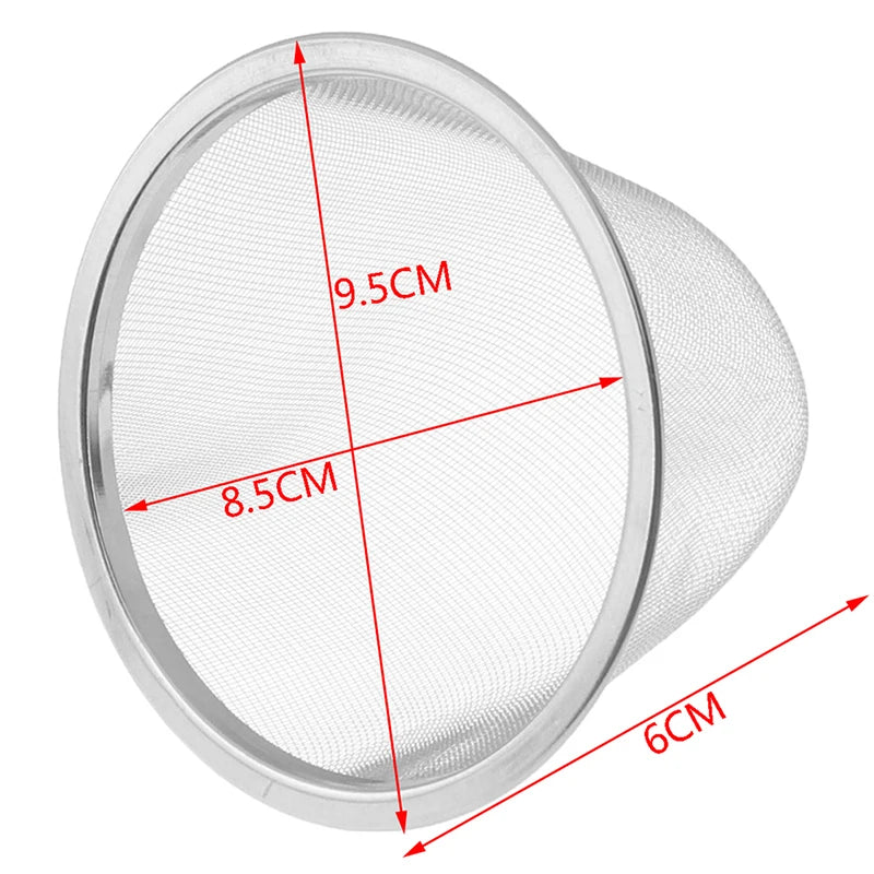 5cm/6cm/7cm/8cm/8.8cm/9.5cm Household Kitchen Reusable Stainless Steel Mesh Tea Infuser Strainer Teapot Tea Leaf Spice Filter Peaceful Pleasures Health and Wellness A6