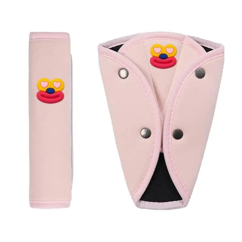 Kids Car Seat Belt Pads – Soft Ice Silk Shoulder Protector 2 Pack