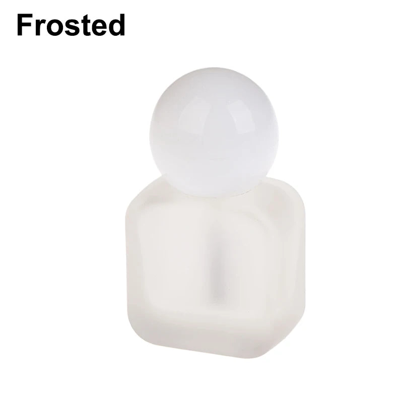 1pcs 10ml Empty Nail Polish Bottles Clear Glass Nail Gel Bottles With Brush Cap Nail Oil Nail Art Tool Peaceful Pleasures Health and Wellness Frosted