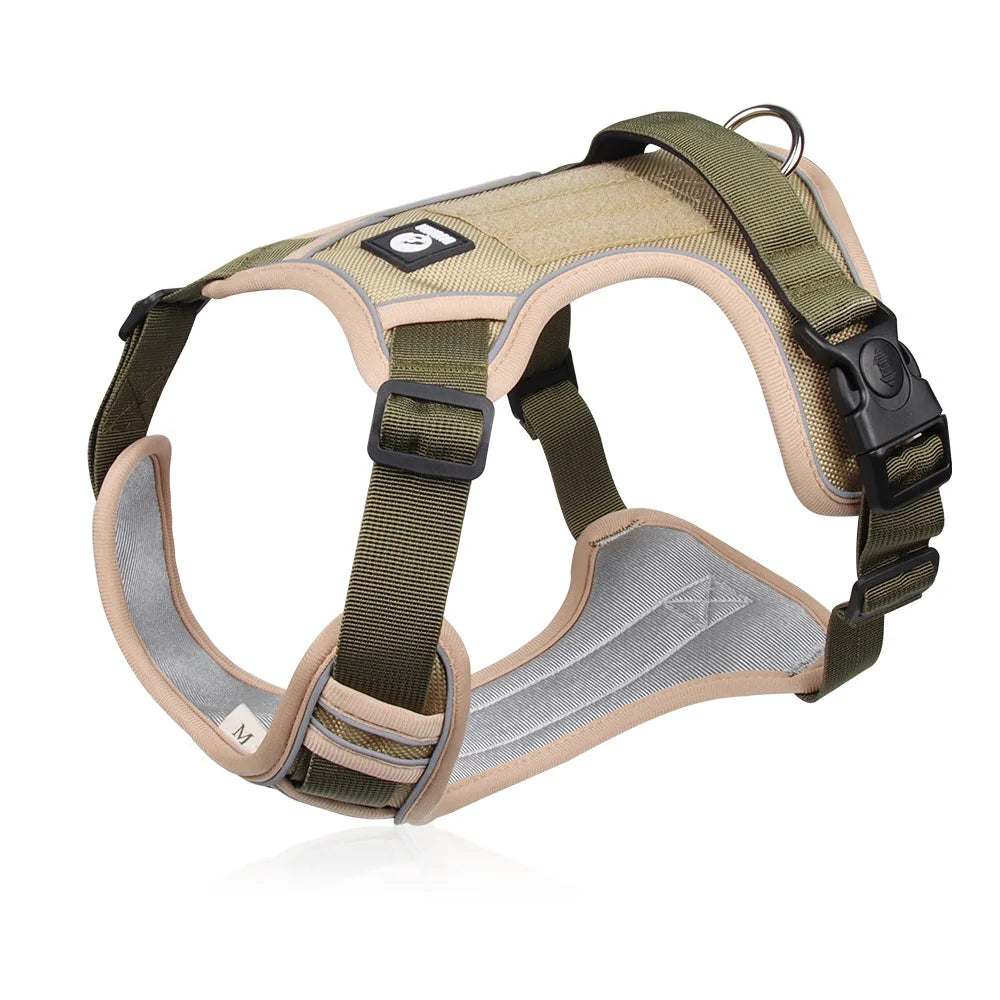 Reflective Tactical Dog Harness | 1680D Waterproof Vest Large Dogs