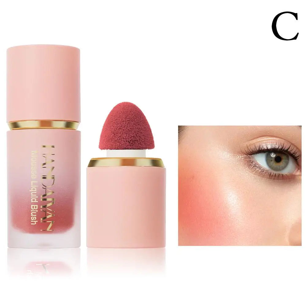 Matte Glitter Face Liquid Blusher Makeup Smooth Cheek Eye Mousse Blush Highlighter Stick Rouge Waterproof Contour Make Up Peaceful Pleasures Health and Wellness 03