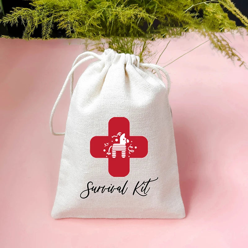 5pc Bachelorette Hangover Survival Kit Bags | Hen Party Gifts