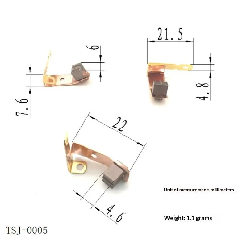 DC Motor Carbon Brushes & Holder for RS-775 Series | 2/6/10 Pcs