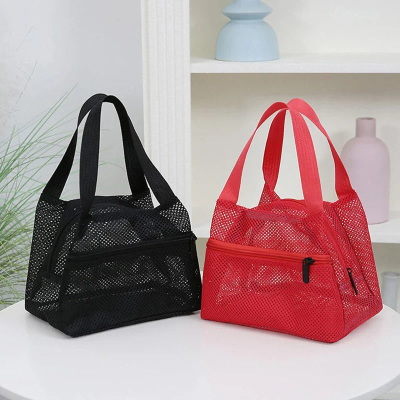Large Mesh Tote Bag – Quick Dry Beach & Pool Organizer
