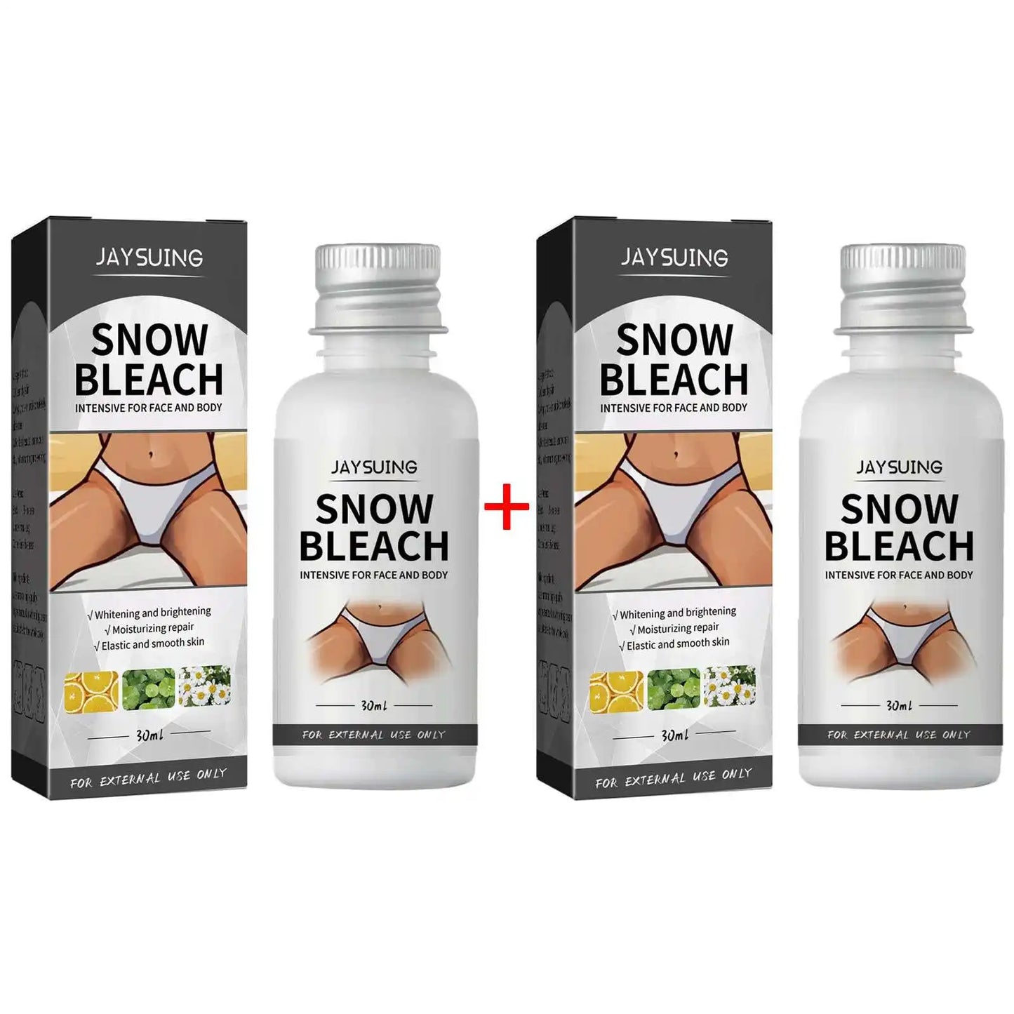 Body Whitening Bleach Cream Brighten Underarm Elbow Knees Joint Removal Intimate Parts Dark Spots Melanin Snow Bleach Cream 30ml Peaceful Pleasures Health and Wellness 60ml Boxed 30ml Boxed
