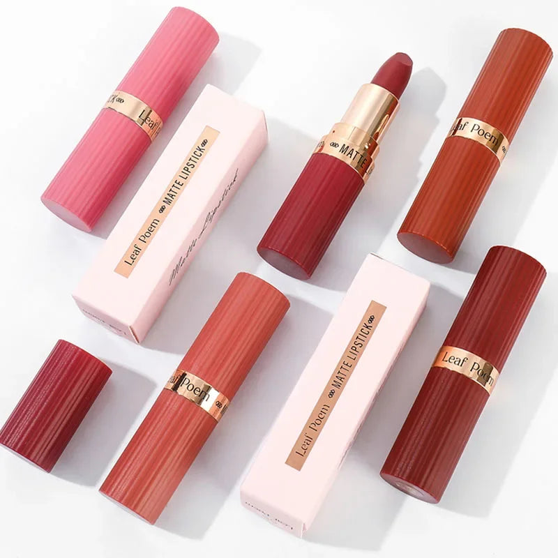 ZYXUAQIR 6-Color Velvet Matte Lipstick – Waterproof High Pigment