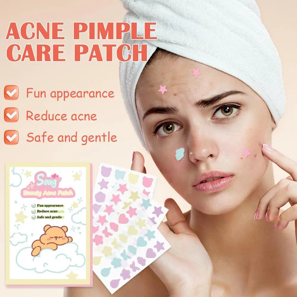 Eelhoe 72-Count Star Pimple Patches – Colorful Invisible Acne Cover Stickers for All Skin Types (24pcs x 3) Peaceful Pleasures Health and Wellness