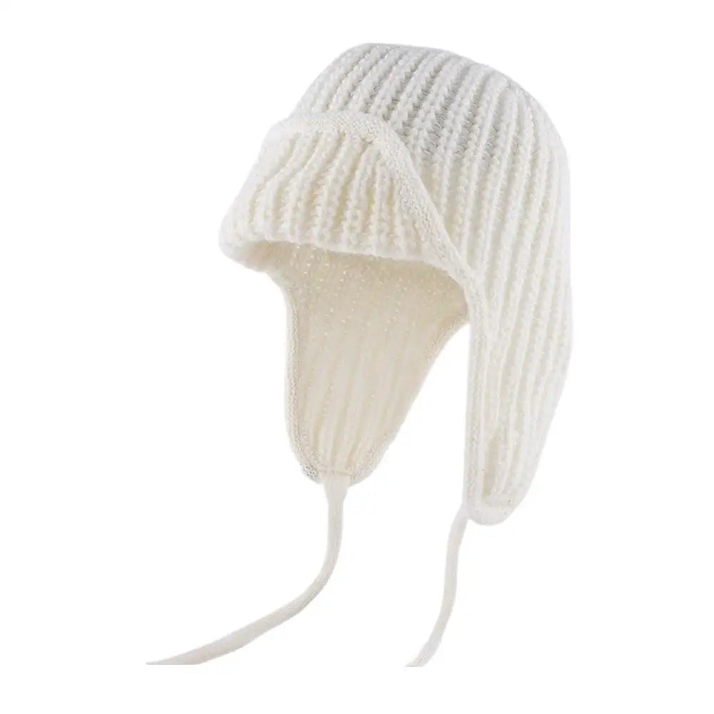 Women's Knit Trapper Ushanka Hat with Ear Flaps | Winter Beanie
