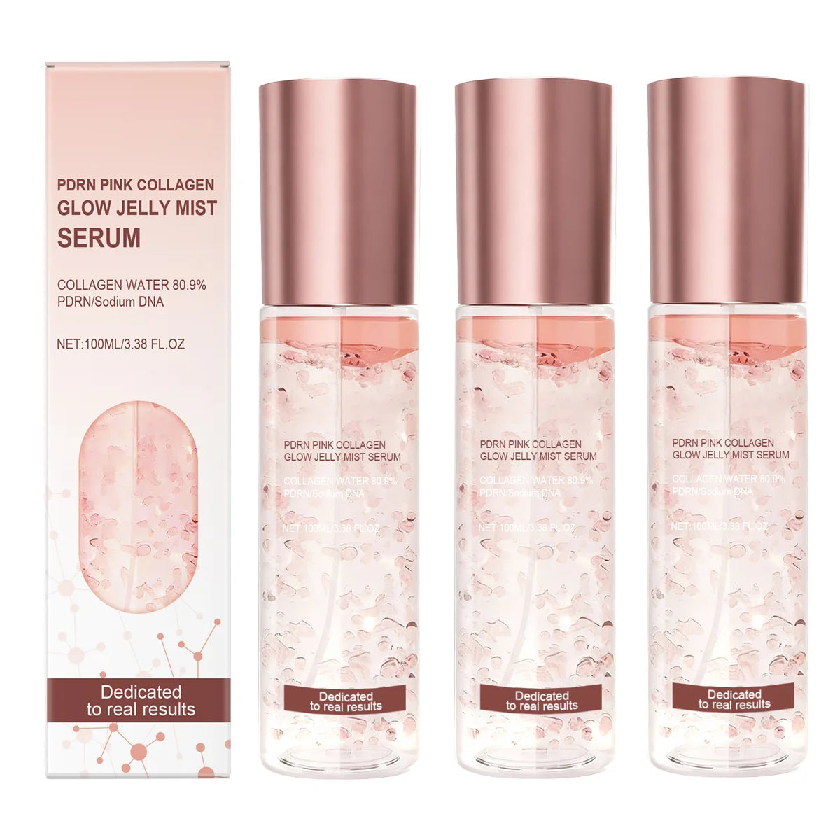 Pink Jelly Vegan Collagen Face Serum – Hydrating Firming Spray