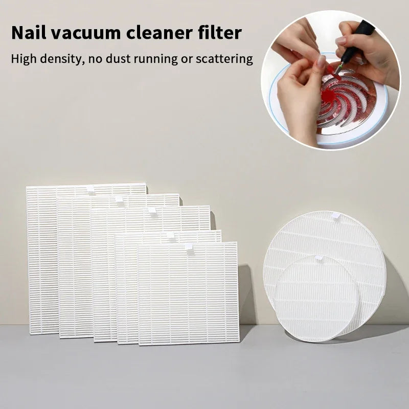 Nail Dust Collector Replacement Filter Nail Vacuum Cleaner Filter Manicure Screen Plate Brushless Nail Dust Extractor Filter Peaceful Pleasures Health and Wellness