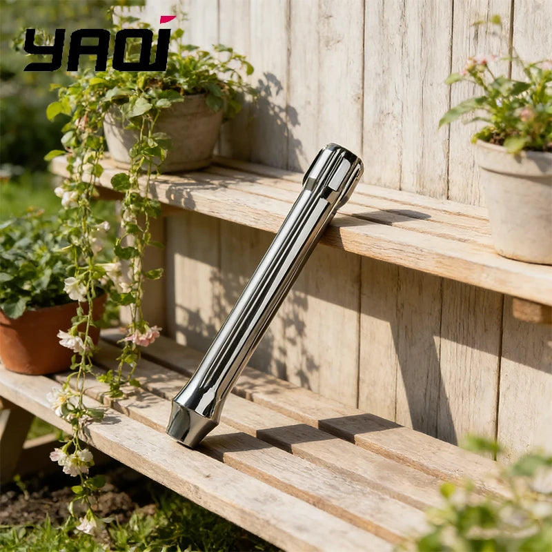 2026 YAQI Tsuka Men's Safety Razor Handle Polished Stainless Steel for Smooth Shaving Peaceful Pleasures Health and Wellness